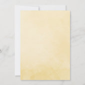 かわいい水彩車の男の赤ちゃんドライブbyベビーシャワー 招待状 (裏面)