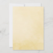 かわいい水彩車の赤ちゃん男の子ドライブバイ ベビーシャワー 招待状 (裏面)