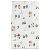 かわいい水彩農場のパターン スモールペーパーバッグ (正面)