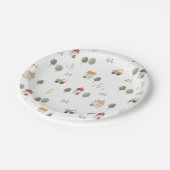 かわいい水彩農場のパターン ペーパープレート (アングル)