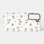 かわいい水彩農場のパターン SAMSUNG GALAXYケース (裏面横)