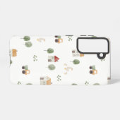 かわいい水彩農場のパターン SAMSUNG GALAXYケース (裏面横)