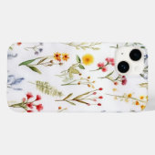 かわいい水彩野花モダンフローラ植物学 Case-Mate iPhoneケース (裏面 (横))