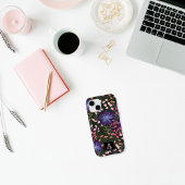 かわいい水彩野草モノグラムのイニシャル Case-Mate iPhoneケース