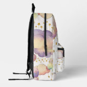 かわいい水彩雲スターガールズキッズ プリントバックパック (左)