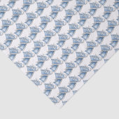 かわいい水彩青いベビーシューズパターン 薄葉紙 (詳細)