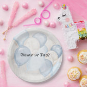 かわいい水彩青白いバルーンパーティー ペーパープレート (パーティー)