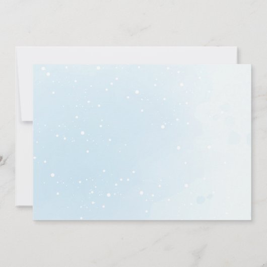 かわいい水彩風船子供の誕生日パーティー 招待状 (裏面)