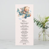 かわいい水彩飛行機テディベア メニュー (スタンド正面)