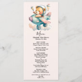 かわいい水彩飛行機テディベア メニュー (正面)