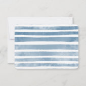 かわいい水彩飛行機 航空少年誕生日 サンキューカード (裏面)