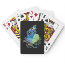 かわいい水彩鳥デザイン名前をカスタムする