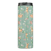 かわいい水彩鹿のパターン タンブラー (裏面)