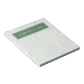 かわいい水彩鹿のパターン ノートパッド (アングル)