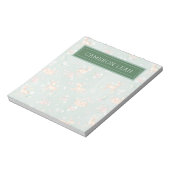 かわいい水彩鹿のパターン ノートパッド (回転)