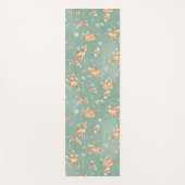 かわいい水彩鹿のパターン ヨガマット (正面)