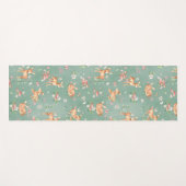 かわいい水彩鹿のパターン ヨガマット (正面(横))