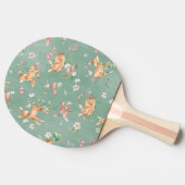 かわいい水彩鹿のパターン 卓球ラケット (横)