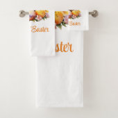 かわいい水彩黄鶏と卵 バスタオルセット (インサイチュ)