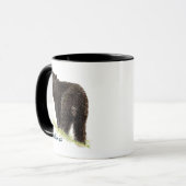 かわいい水彩黒熊の動物自然 マグカップ (正面左)