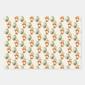 かわいい水彩1回目の誕生日 ラッピングペーパーシート (正面2)