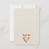 かわいい水彩1st誕生日サンキューカード (裏面)