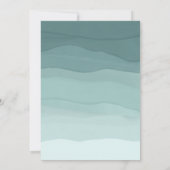 かわいい水彩 おとこのベイビーシャワーパーティー 招待状 (裏面)