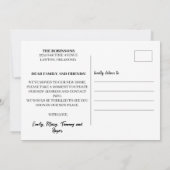 かわいい水彩 ヴィンテージ コテージ ご転居のお知らせ レトロ 招待状 (裏面)