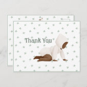 かわいい水彩 赤ちゃん シンプル お礼 ポストカード (正面/裏面)