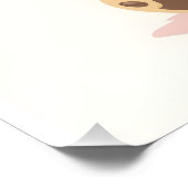 かわいい水彩 赤ちゃん テディベア イラスト フォトプリント            (角)