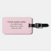 かわいい水彩 Let's Go 引用 | 荷札 ラゲッジタグ (正面横)