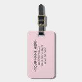 かわいい水彩 Let's Go 引用 | 荷札 ラゲッジタグ (正面縦)