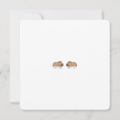 かわいい水泳キャピバラ キャピバースデー カード (裏面)