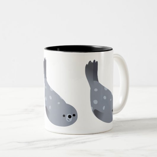 かわいい水泳漫画ハーバーシール ツートーンマグカップ (正面右)