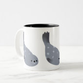 かわいい水泳漫画ハーバーシール ツートーンマグカップ (正面左)