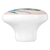 かわいい水泳美しい海の青いバスルーム セラミックノブ (側面)