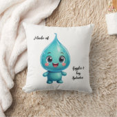 かわいい水滴の漫画のキャラクター – かわいい クッション (ブランケット)