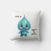 かわいい水滴の漫画のキャラクター – かわいい クッション (正面)