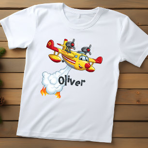 かわいい水爆撃機 - ファイアプレーン ベビーTシャツ