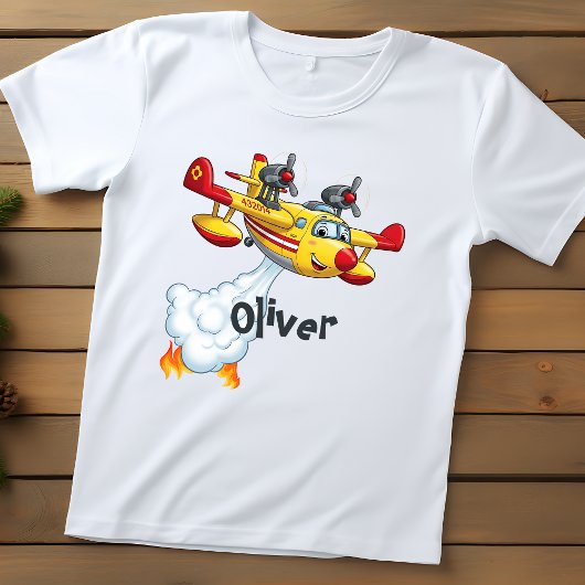 かわいい水爆撃機 - ファイアプレーン ベビーTシャツ