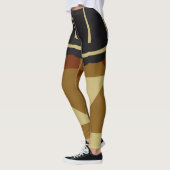 かわいい水牛の格子柄 レギンス (左)