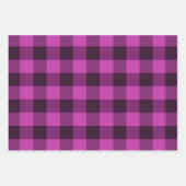 かわいい水牛の格子模様ラッピング紙シート ラッピングペーパーシート (正面2)