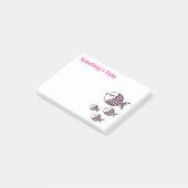 かわいい水玉模様おもしろい魚 ポストイット (アングル)