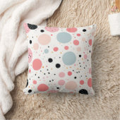 かわいい水玉模様の斑点の白 クッション (ブランケット)