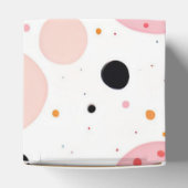 かわいい水玉模様の斑点の白 フェイバーボックス (上部)