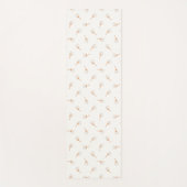 かわいい水玉模様の花柄 ヨガマット (正面)