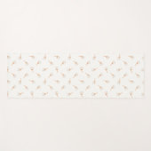 かわいい水玉模様の花柄 ヨガマット (正面(横))