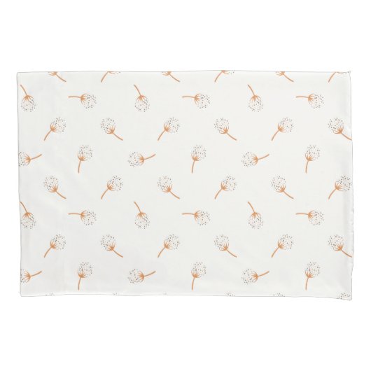 かわいい水玉模様の花柄 枕カバー (正面)