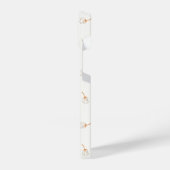 かわいい水玉模様の花柄 iPhoneケース (左側面)