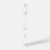 かわいい水玉模様の花柄 iPhoneケース (右側面)